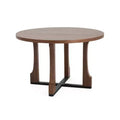 Vatros Wooden Dining Table Round Dining Table for 4