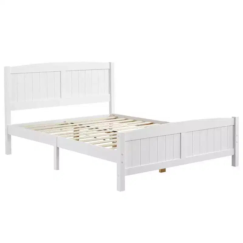 Karl Home Full Size Solid Wood Bed Frame White