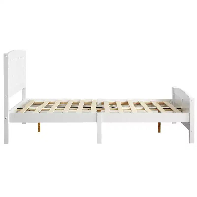 Karl Home Full Size Solid Wood Bed Frame White