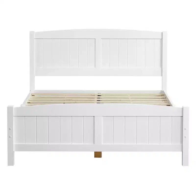 Karl Home Full Size Solid Wood Bed Frame White