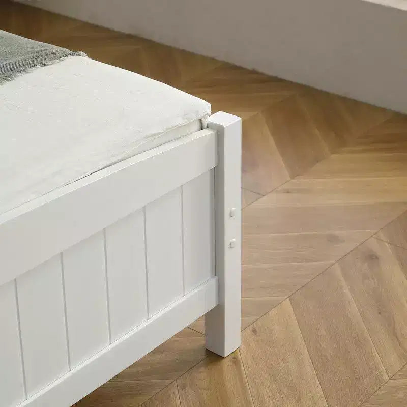 Karl Home Full Size Solid Wood Bed Frame White