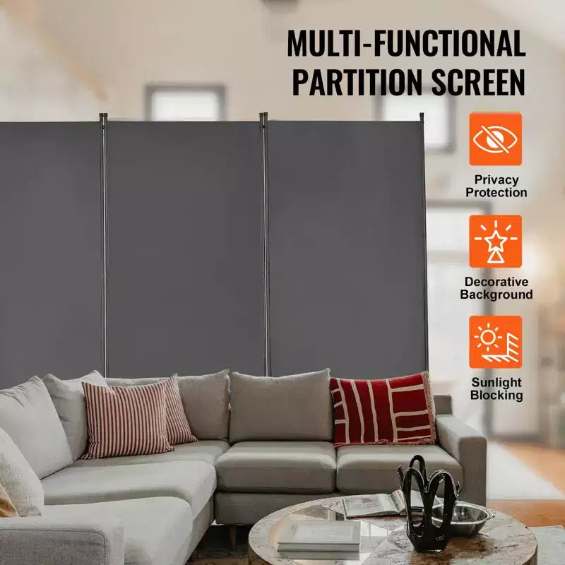 VEVOR Room Divider, 3 Panel Room Divider, Folding Privacy Screen and Portable Partition Divider for Room Separation, Freestanding Room Partitions