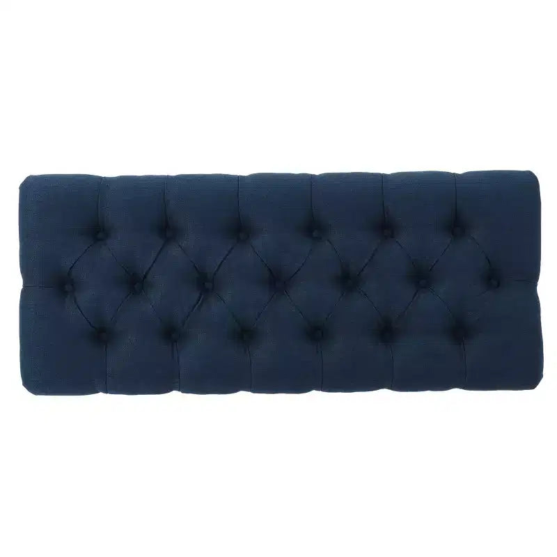 GDFStudio Jaymee Contemporary Tufted Fabric Upholstered Ottoman Bench