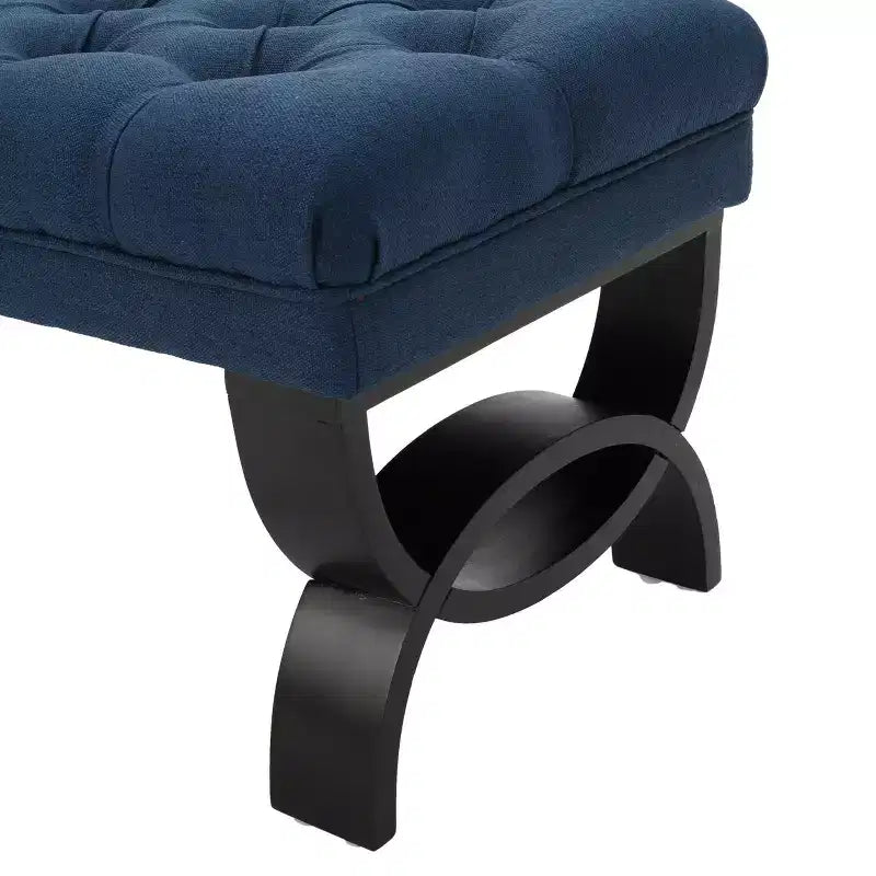 GDFStudio Jaymee Contemporary Tufted Fabric Upholstered Ottoman Bench