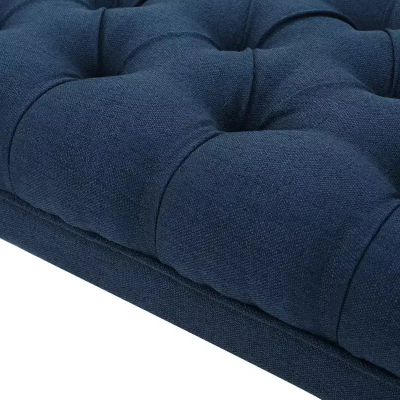 GDFStudio Jaymee Contemporary Tufted Fabric Upholstered Ottoman Bench
