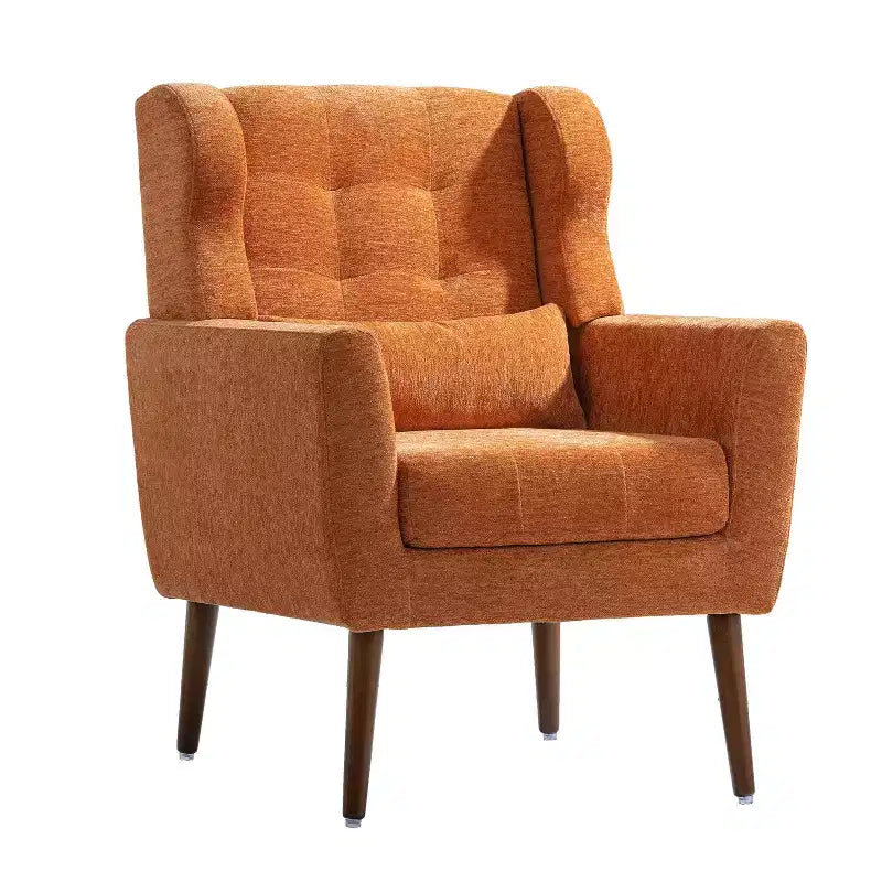 Okak Accent Chairs for Bedroom, Mid Century Modern Accent Chair, Teddy Fabric Chairs Comfy Reading Chair, Lounge Arm Chairs Armchair