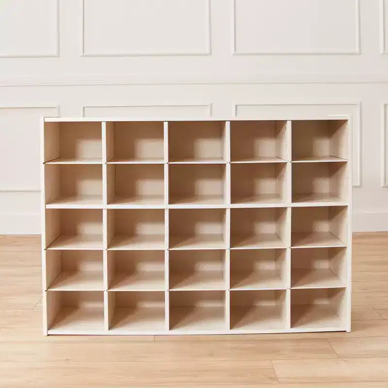 ECR4Kids Streamline 25 Cubby Tray Storage Cabinet, 5x5, Classroom Furniture