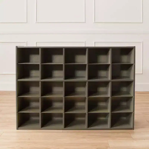 ECR4Kids Streamline 25 Cubby Tray Storage Cabinet, 5x5, Classroom Furniture