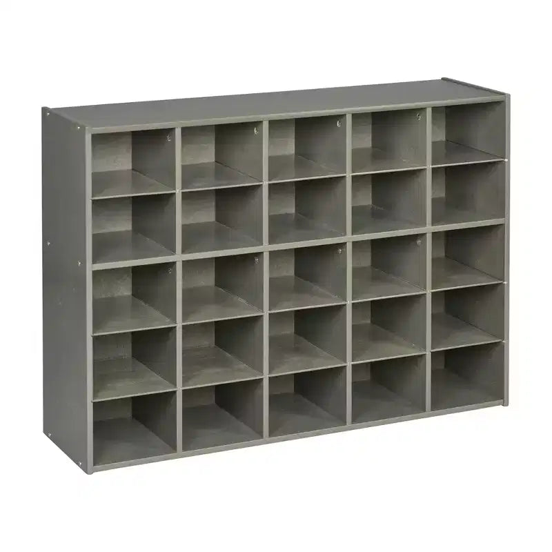 ECR4Kids Streamline 25 Cubby Tray Storage Cabinet, 5x5, Classroom Furniture