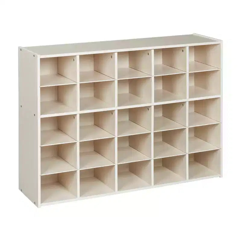 ECR4Kids Streamline 25 Cubby Tray Storage Cabinet, 5x5, Classroom Furniture