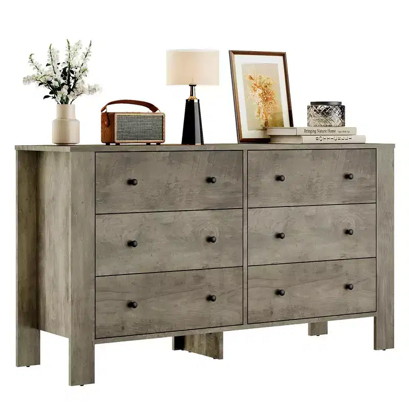 Modern Tall Dresser, Drawer Storage Chest for Bedroom, Wooden Organizer with Drawers for Entryway Hallway