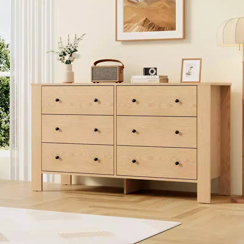 Modern Tall Dresser, Drawer Storage Chest for Bedroom, Wooden Organizer with Drawers for Entryway Hallway