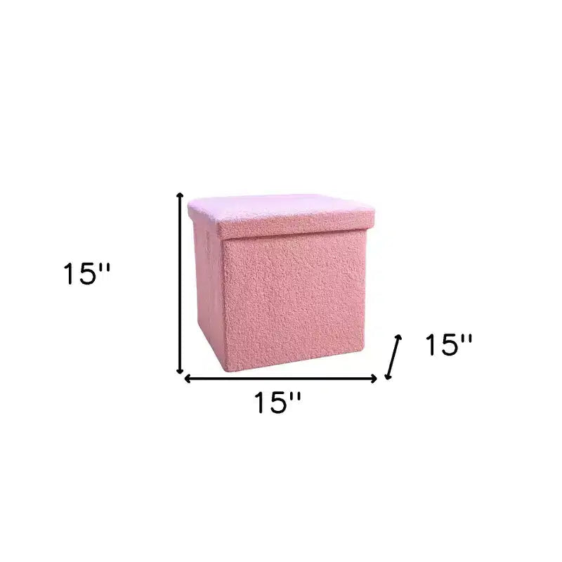15 Boucle Cube Storage Ottoman