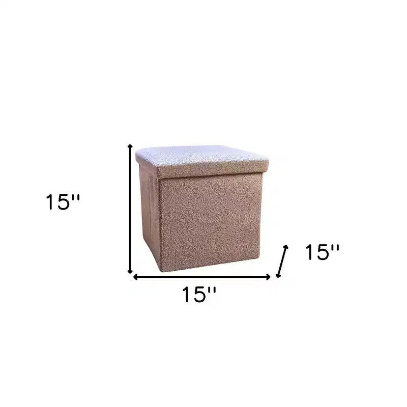 15 Boucle Cube Storage Ottoman