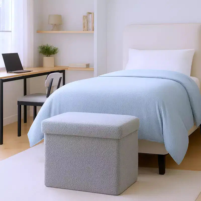 15 Boucle Cube Storage Ottoman