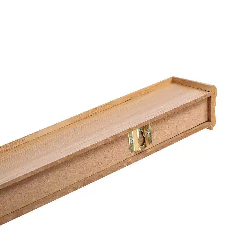17.9 Maple Floating Shelf C invisible-bracket wood wall mount, perfect bathroom/bedroom/kitchen dcor or book/plant display, easy install.