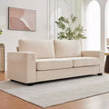 90 Modern Couches for Living Room, Chenille Fabric Loveseat Sofa, Removable Cushion Cover, Side Pocket, Sturdy Wood Frame