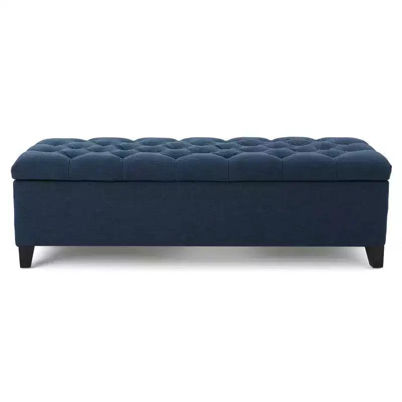 TUYOHW Modern Storage Bench with Upholstered End of Bed Bench Bedroom Vanity Stool with Button Tufted Entryway Bench for Living Room, Entryway