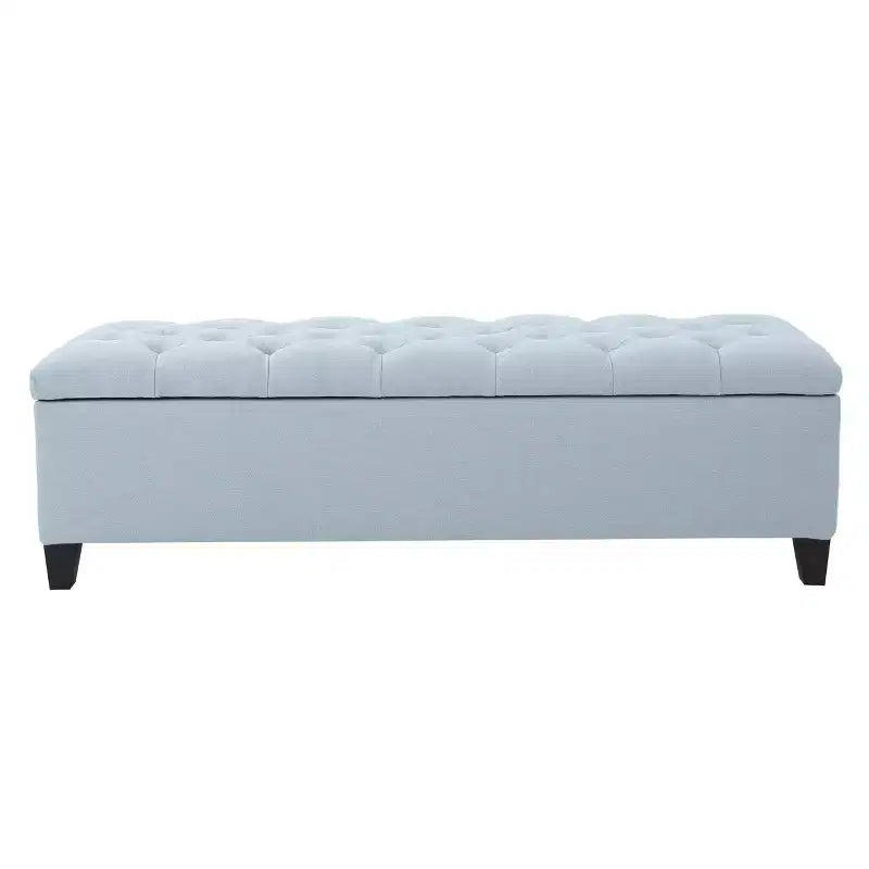 TUYOHW Modern Storage Bench with Upholstered End of Bed Bench Bedroom Vanity Stool with Button Tufted Entryway Bench for Living Room, Entryway