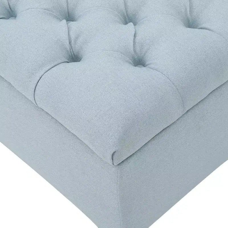 TUYOHW Modern Storage Bench with Upholstered End of Bed Bench Bedroom Vanity Stool with Button Tufted Entryway Bench for Living Room, Entryway