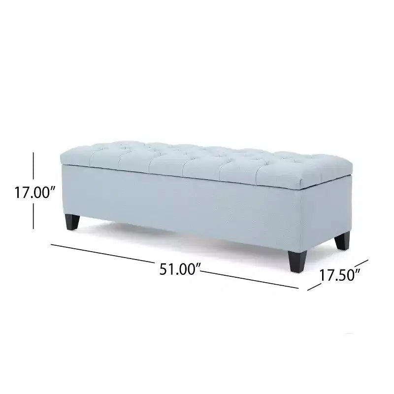 TUYOHW Modern Storage Bench with Upholstered End of Bed Bench Bedroom Vanity Stool with Button Tufted Entryway Bench for Living Room, Entryway