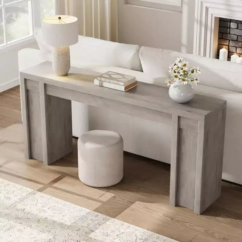 70 Extra-Long Console Table C Wooden Sofa Table for Behind Couch, Entryway, Foyer and Hallway