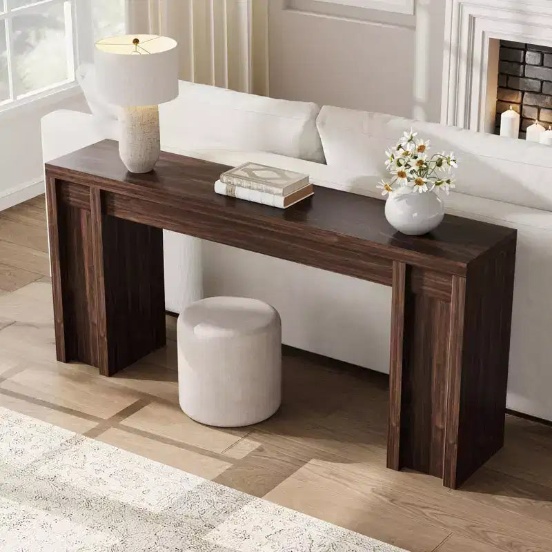 70 Extra-Long Console Table C Wooden Sofa Table for Behind Couch, Entryway, Foyer and Hallway
