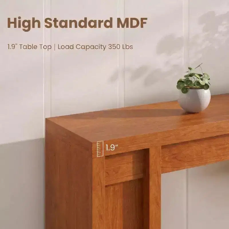 70 Extra-Long Console Table C Wooden Sofa Table for Behind Couch, Entryway, Foyer and Hallway