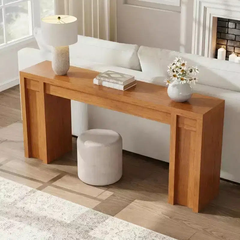 70 Extra-Long Console Table C Wooden Sofa Table for Behind Couch, Entryway, Foyer and Hallway