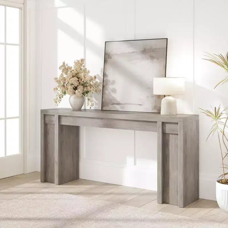 70 Extra-Long Console Table C Wooden Sofa Table for Behind Couch, Entryway, Foyer and Hallway