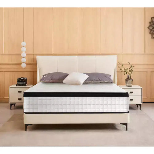 12 Inch Twin XL Hybrid Mattress, Memory Foam & Individual Pocket Springs, Breathable Cool Cover, CertiPUR-US Certified