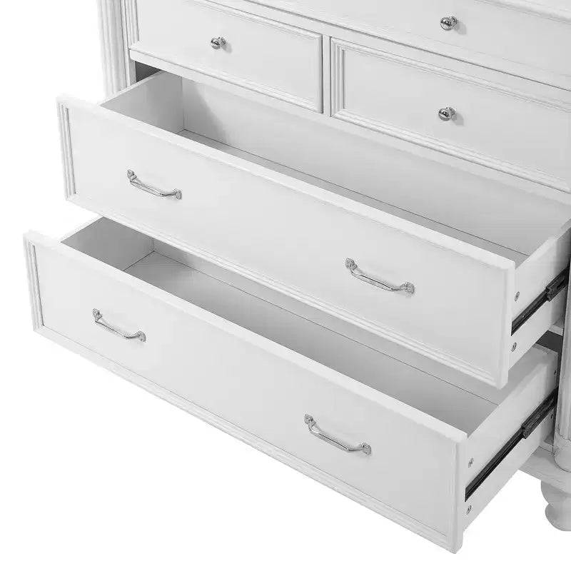 Whisen Large Kitchen Pantry, Tall Storage Cabinet Cupboard, Buffets with 6 Door Shelves, 2 Adjustable Shelves and 5 Drawers