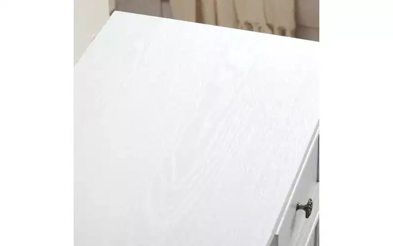 JVNOXK Farmhouse-Style Modern Six-Drawer Cabinet, Wardrobe Organizer, Living Room Clothing Storage Cabinet with Metal Drawer Slides, White