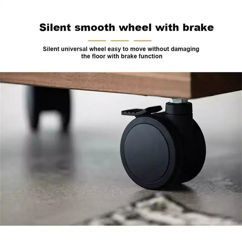 C Shape End Table Adjustable Height, 360Swivel TV Tray Table for Small Spaces, Couch That Slide Under with Wheels for Living Room Bedroom