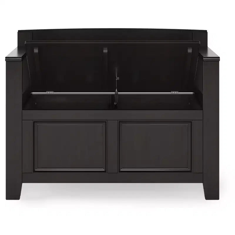 Halifax Solid Wood 36 inch Wide Transitional Entryway Storage Bench