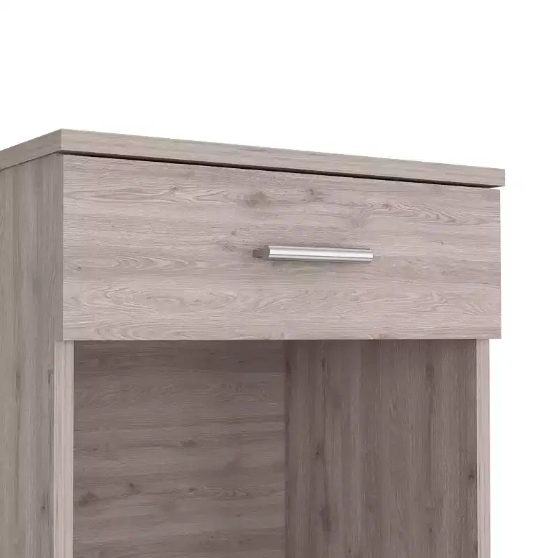 With a clean modern design, this Nightstand 21H, One Drawer, Low Shelf, Superior Top, Light Gray provides practical storage and a sturdy.