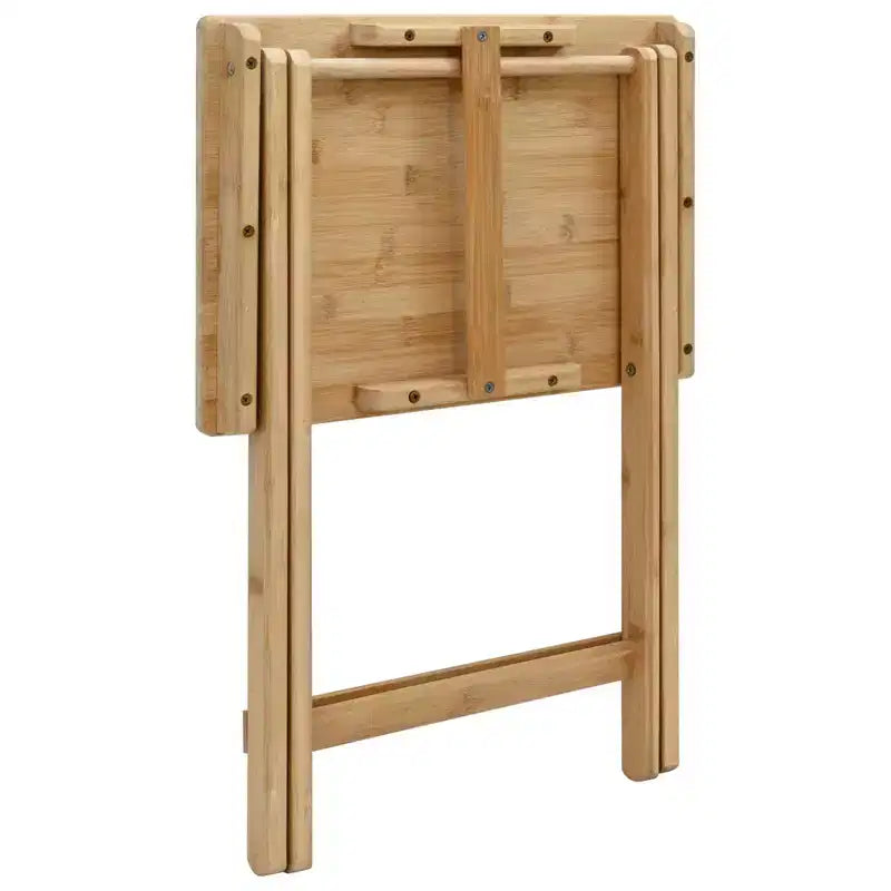 vidaXL Kitchen Table Folding Natural 15.75 x 11.81 x 21.06 in Bamboo