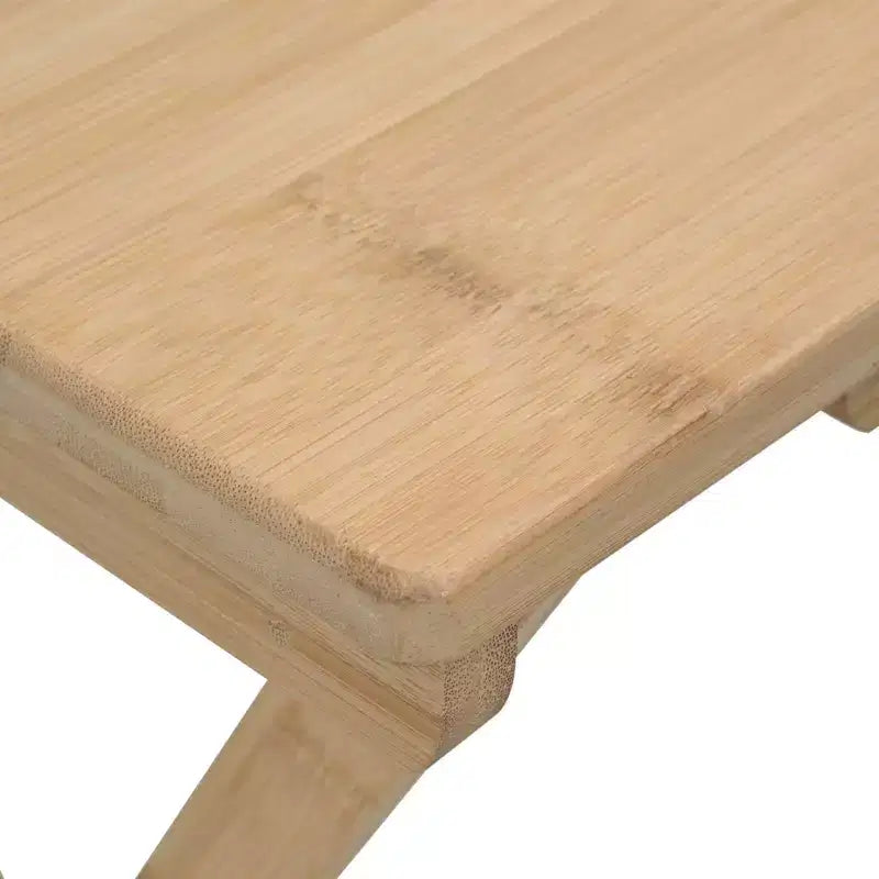 vidaXL Kitchen Table Folding Natural 15.75 x 11.81 x 21.06 in Bamboo
