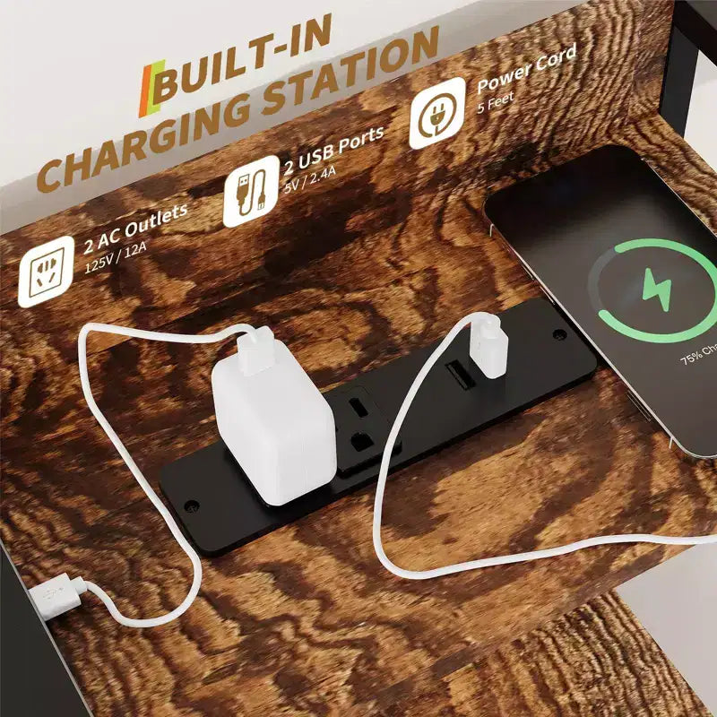 Smart Dresser with 11 Fabric Drawers, Built-in Charging Station & App-Controlled RGB Lighting - Anti-Tipping Design for Bedroom, Living Room, Closet