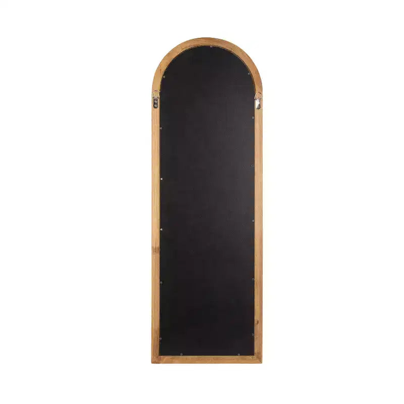 Kate and Laurel Hatherleigh Arch Wood Wall Mirror, Rustic Brown, 12x36