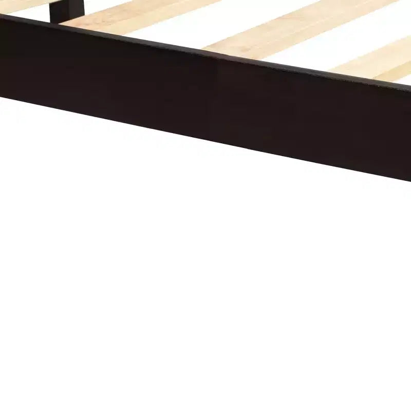 FAMYYT Queen Size Platform Bed With Headboard, Easy Assembly, Espresso