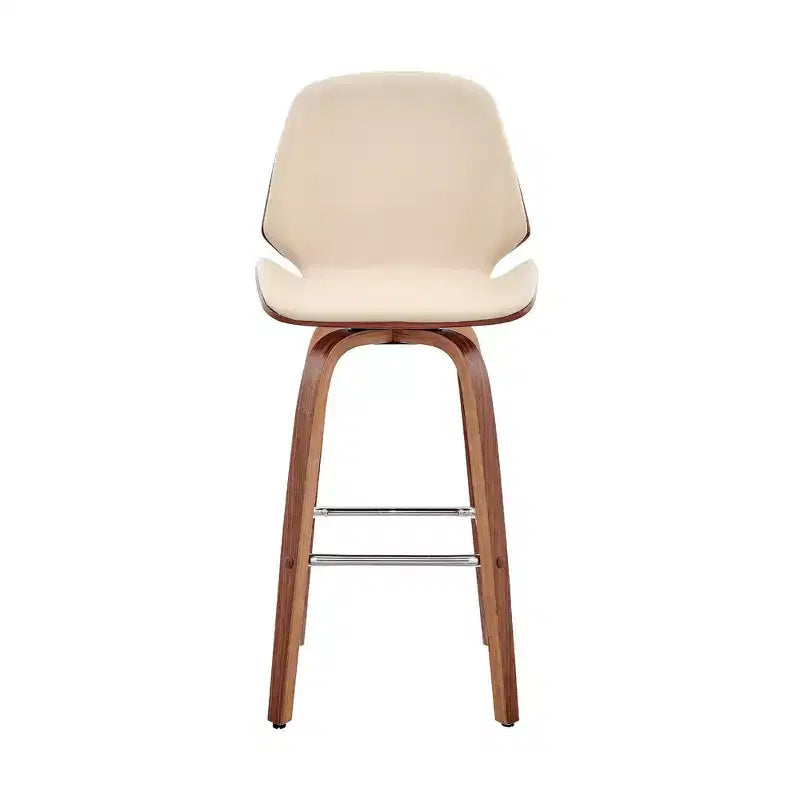 26 Arabela Counter Height Barstool with Leather Seat - Armen Living