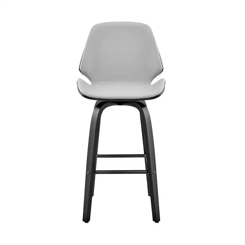 26 Arabela Counter Height Barstool with Leather Seat - Armen Living