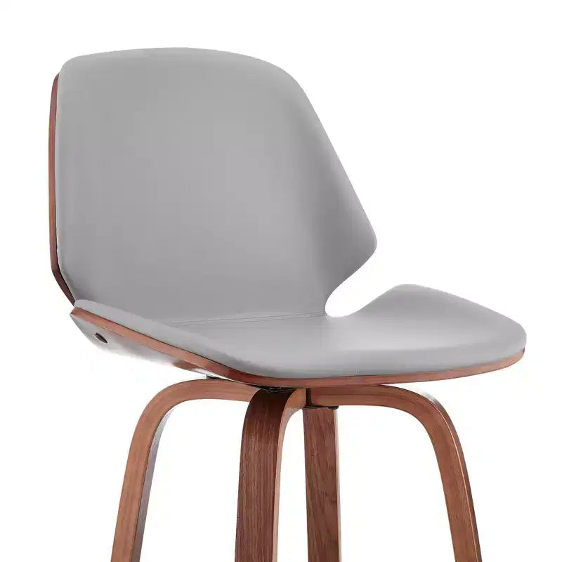 26 Arabela Counter Height Barstool with Leather Seat - Armen Living