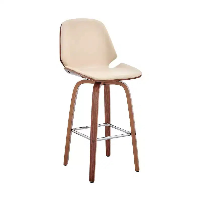 26 Arabela Counter Height Barstool with Leather Seat - Armen Living