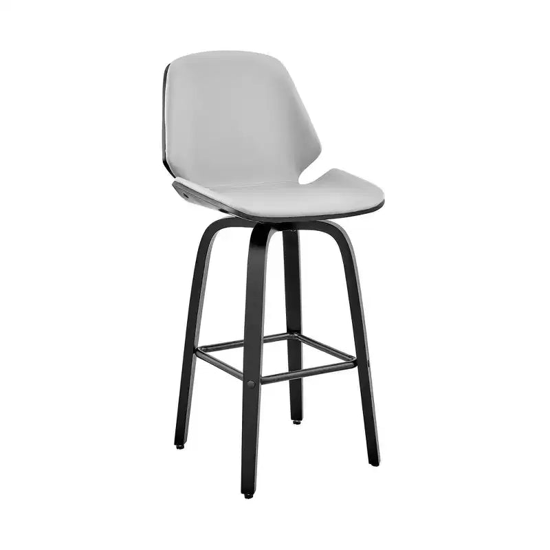 26 Arabela Counter Height Barstool with Leather Seat - Armen Living